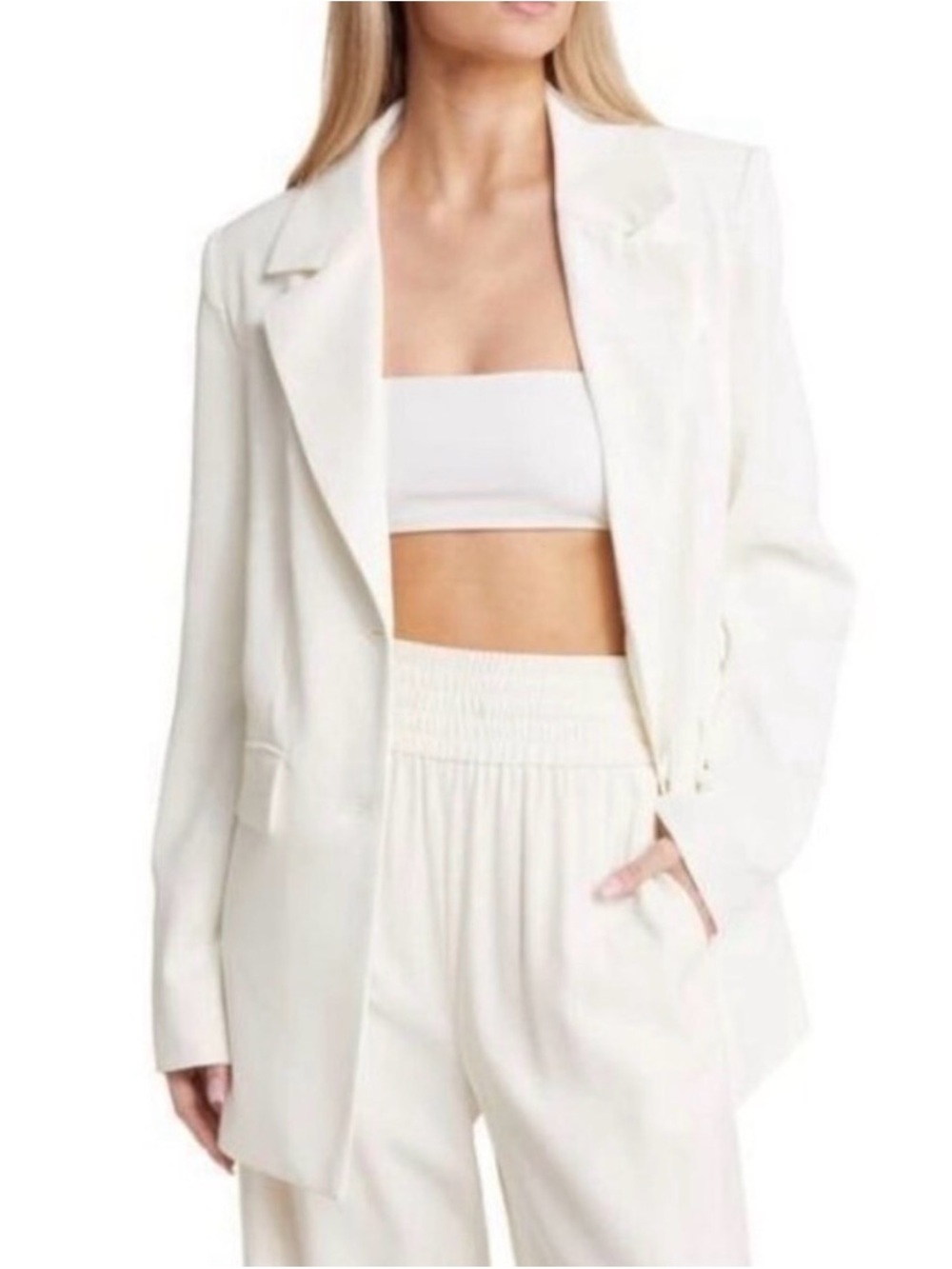 naked wardrobe Oversized Open-Front Blazer
